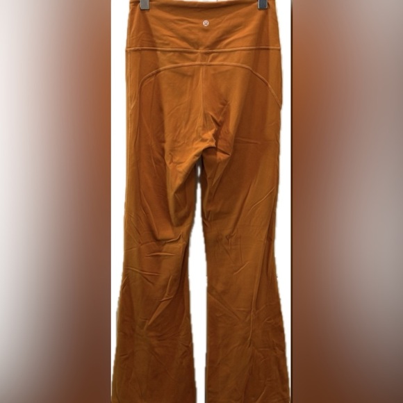 Lululemon Groove Super High Rise Flared Legging Nulu Size 14 in Roasted Orange - Picture 7 of 10